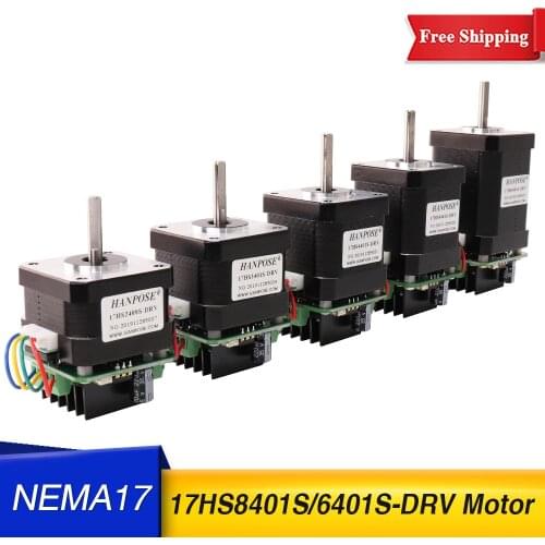 New NEMA17 Stepper Motor four wire stepping motor with micro back driver 1.7a 17hs6401S 8401