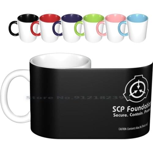 Scp Foundation : Contents May Be [ Redacted ] ( Black ) Ceramic Mugs Coffee Cups Milk Tea Mug Scp Scp Foundation Scp Foundation