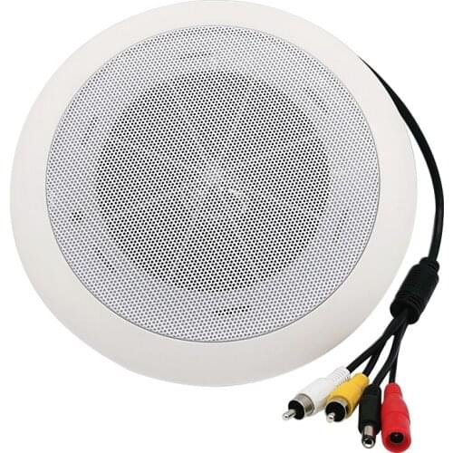 Monitor 12V Indoor Built-in Power Amplifier Without Pickup 10W Active Circular Ceiling Speakers