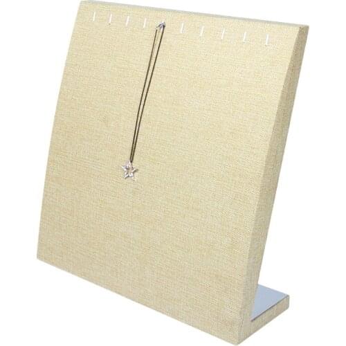 2020 The New Listing Women And Girls 10 Hook Necklace Pendant Bracelet Jute Woven Multifunction Display Stand