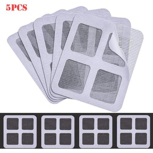 5pcs Window Door Screen Repair Patch Anti-Insect Fly Bug Screen Patch Kit Mosquito Adhesive Repair Tool #RN
