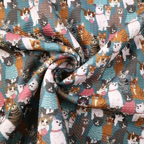 50*145cm Cartoon Design Bullet Textured Liverpool Fabric for Tissue Sewing Quilting Fat Quarters Material,c10700