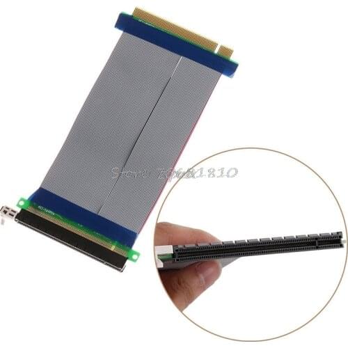PCI-E 16X to 16X Riser Extender Card Adapter PCIe 16X PCI Express Flexible Cable Whosale&Dropship
