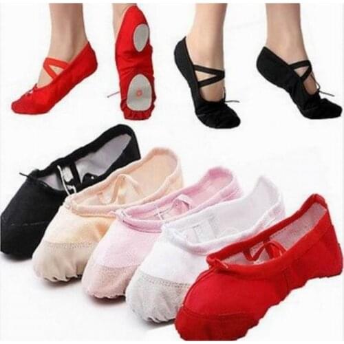 2017 New Fashion Children Soft Split Sole Breathable Tip Comfortable Dancing Ballet Flats Shoes H7364
