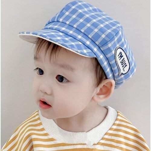 Newborn Kids Baseball Cap Fashion Spring Summer Baby Beret Hat Striped Letter Boy Girl Visors Caps Infant Toddler Sun Hats
