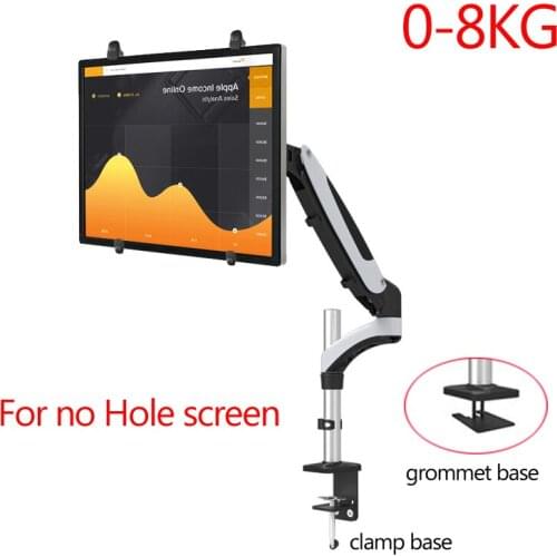 DL-GM112FP Aluminum 27inch 0-8kg 360 rotate clamp air press gas strut gas spring screen cd tv table mount monitor desktop holder