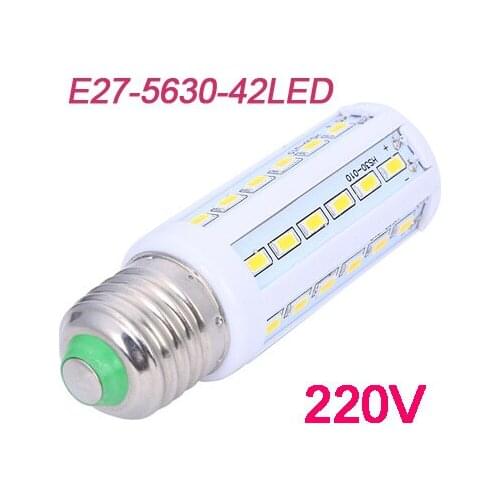 E27 LED Lamp 5630 SMD 42LED 220V 10W Warm White Cool White LED Spotlight Energy Efficient led Light Lamp 1pcs/lot