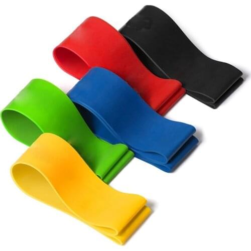 50cm Pilates Resistance Bands Home Fitness Rubber Loop Elastic Gym Strength Expander Yoga Workout Sports Rehabilitation Training