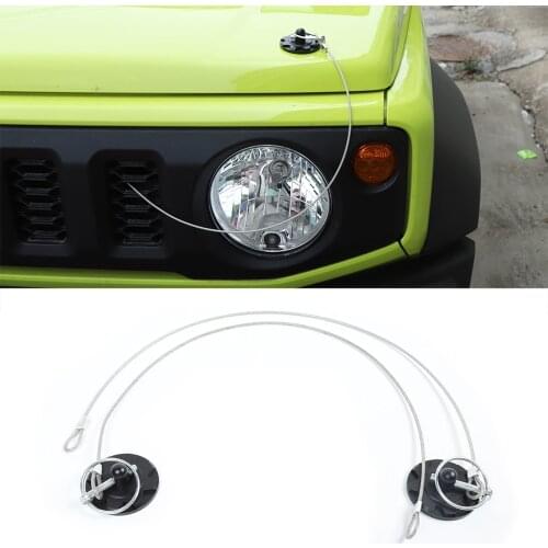 Hood Lock Latches Brackets Decoration Cover for Suzuki JImny 2019 2020 2021 JB43 JB64 JB74 Car External Accessory Aluminum Alloy
