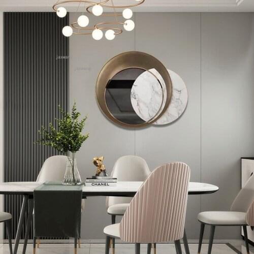 Hotel Living Room Wall Decoration Wrought Iron Hallway Porch Wall Hanging Bedroom Restaurant Background Pendant Cafe Ornaments