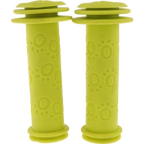 Bike Handlebar Grips Bicycle Bar End Grip for Kids Childs Non-Slip Rubber Mushroom Handle Bar 1Pair
