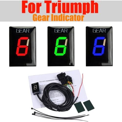 Motorcycle 1-6 Gear Indicator For Triumph Rocket III Touring Rocket III Roadster Thunderbird Tiger 800 ABS Gear Display Meter