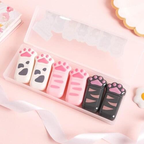 Kawaii Cat Claw Paw Decorative Correction Tapes Corrector Diary Stationery Office School supplies Supply Gift material escolar