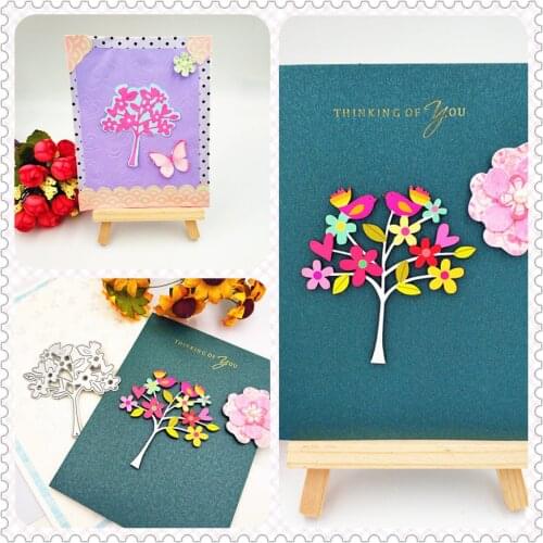 The Small Bird Tree Carbon Steel Knife Mold Embossing Knife Die Cutting Die DIY Puzzle Metal Handicrafts