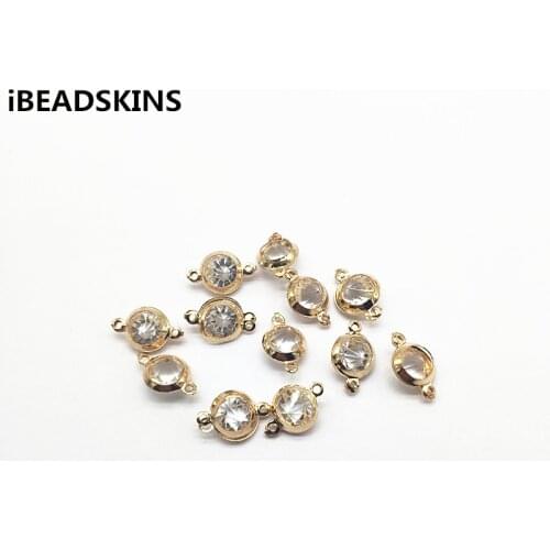 New arrival! 16x10mm Round shape Rhinestone Connectors Jewelry Accessories for Earrings parts,Accessories,hand Made Jewelry DIY