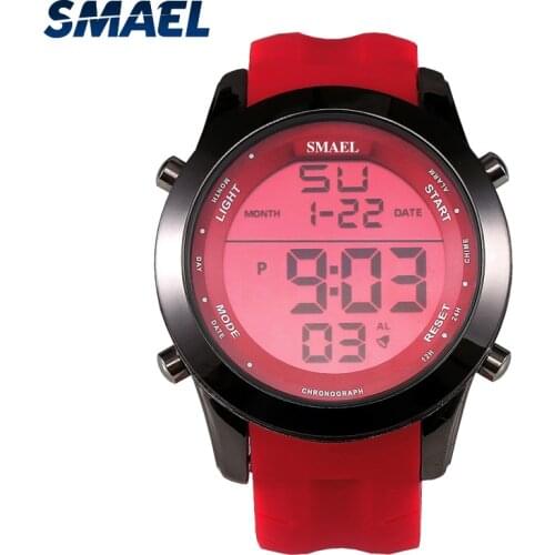 New Men Watches Sports LED Backlight Fashion Original Digital Automatic Date Smart Male Cool Clock Electronic Stopwatch Hot 1076