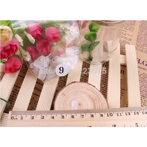 New 50x 10 Size nature False Fake Acrylic Toenail Tips Full Whole Hot Pedicure New