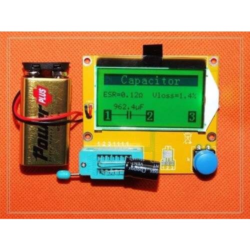 NEW DIY kits LCD Mega328 Transistor Tester Diode Triode Capacitance ESR Meter NPN L/C/R