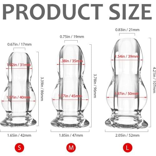 Transparent Anal Speculum Butt Plug Hollow Vagina Anal Dilator Enema Sex Toy for Women Anus Shower BDSM Toys Adult Game Men Gay