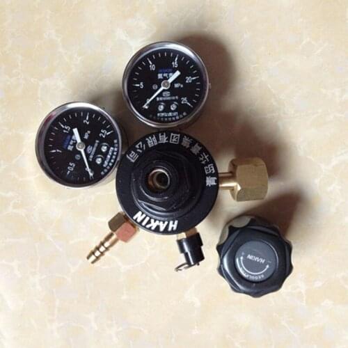 YQD-09 nitrogen pressure reducer pressure gauge all copper N2 pressure reducing valve nitrogen meter head G5/8 thread