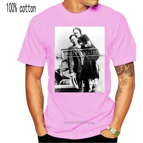 Retro Shirts Crew Neck Short Sleeve Compression Quality Regular Quirky B Friend Bonnie Clyde T Shirts For Men