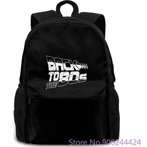 Back To The 80s White S FITTED Mothers Day Party Future 1980 Retro Fitness Girls Bodybuilding women men backpack laptop