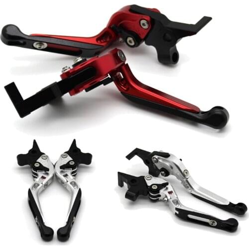 With logo Motorcycle Frame Ornamental Foldable Brake Handle Extendable Clutch Lever For DUCATI SPORT 1000 GT 1000 S2R 1000