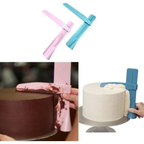 Cake Scraper Convenient Adjustable Fondant Spatulas Cake Edge Smoother Cream Decorating DIY Bakeware Tableware Kitchen Cake Tool