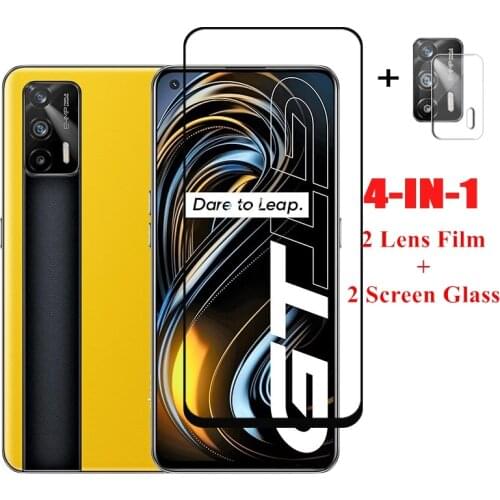 Full Glue Glass For Realme GT Screen Protector For Realme GT Tempered Glass Phone Camera Lens Film For Realme GT