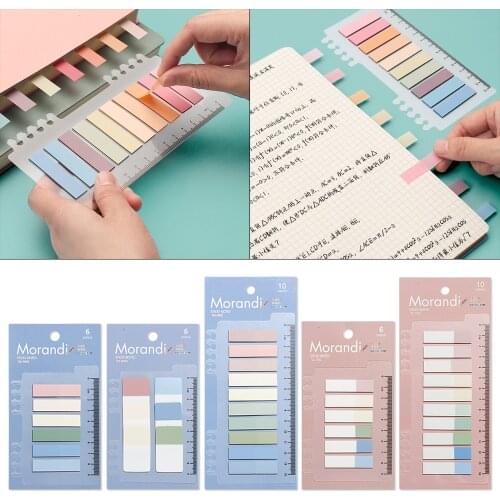 60/120/200Pcs Memo Sticky Notes Planner Stickers Index Flags Bookmark Memo Pad Loose-Leaf Sticker Page Tab Strip Sticker