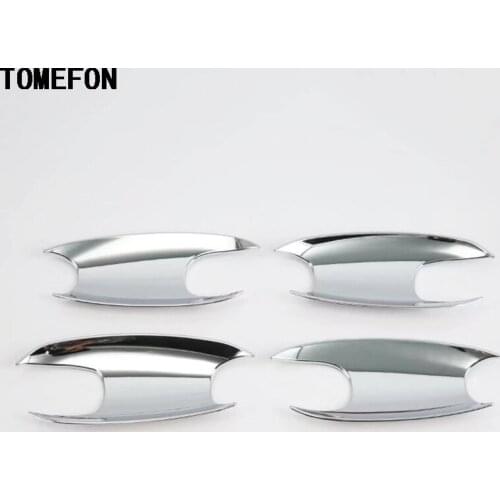 TOMEFON 4pcs For BMW G30 5 Series 2017 2018 Exterior Decoration Car Chrome ABS Door Handle Bowl Cover Sticker