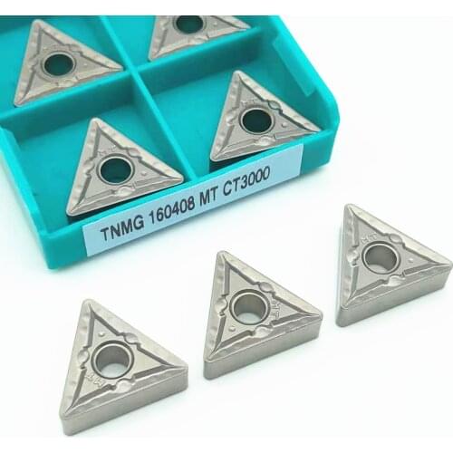 Cermet TNMG160408 MT CT3000 carbide tools, stainless steel machine parts, external turning and milling tools TNMG 160408
