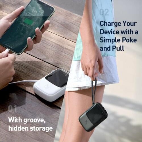 Wonderlife Mini 10000mAh Power Bank USB C PD Portable Charger Small 10000 Powerbank External Battery For iPhone 11