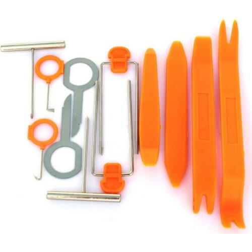 12pcs Car Door Clip Panel Radio Removal Tool For Volkswagen VW Golf 5 6 7 JETTA PASSAT B5 B6 B7 B8 MK4 MK5 MK6 Tiguan Beetle