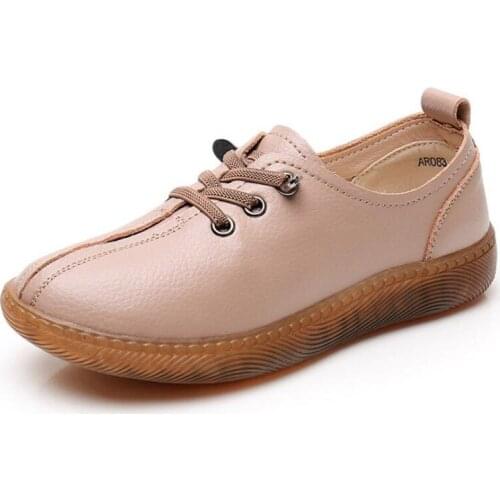 2021 Cowhide Little White Shoes Women Spring Sneakers Breathable Comfortable Genuine Leather Womens Shoes Ladies Flat Sneaker