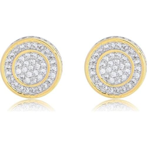 Fashion 925 Silver Zircon Studs Earrings Luxury Women Jewelry For Gift