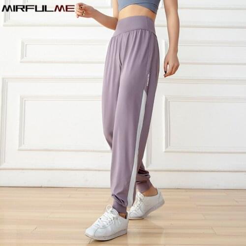 Women High Waist Jogger Pants Quick Dry Sports Leggings Summer Thin Loose Harem Pant Running Trousers Girls Gym Fitness Bloomers