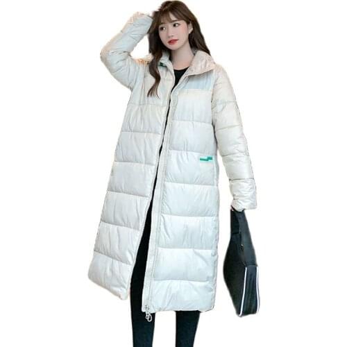 Winter Down Cotton Coat Womens Mid-length Korean Loose Cotton Padded Jacket 2020 New Winter Coat Thick Warm Parkas Outwear m690