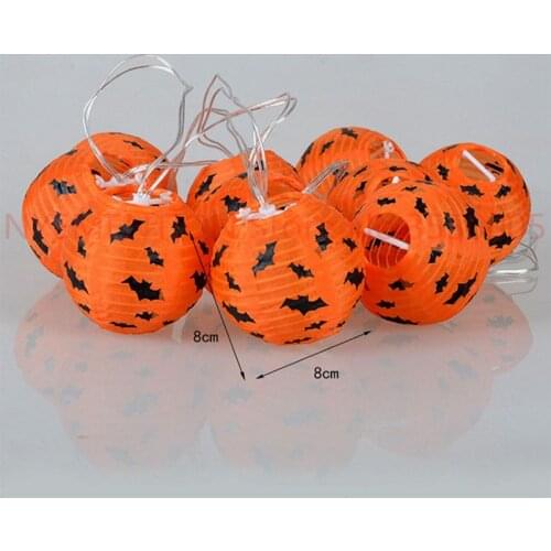 10 LED lights pumpkin lights string ghosts ghost festival pumpkin decorative lights string ghost light string 20pcs