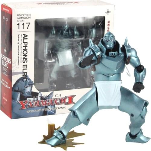16.5cm Anime Fullmetal Alchemist Alphonse Elric REVOLTECH YAMAGUCHI 117# PVC Action Figure Model Toys gifts