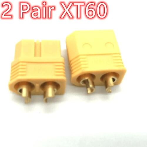 2 Pair Of XT60 XT-60 Male Female Bullet Connectors Plugs For RC Lipo Battery Quadcopter Multicopter