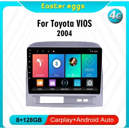 Eastereggs For Toyota VIOS 2004 2 DIN 9" Car Radio Multimedia system GPS Navigation AutoRadio Head unit Android 8.1 WIFI FM