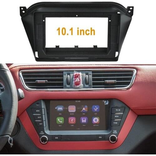 AU05 -10.1 Inch Car Fascia for JAC S2 2015 - 2018 Double Din Car DVD Fascias Frame Audio Fitting Adaptor Facia Panel Dashboard