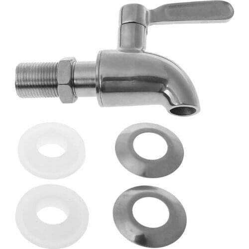Stainless Steel Beverage Drink Dispenser Wine Barrel Spigot / Tap / Faucet M16 D0AC