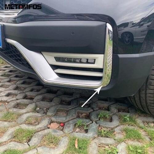 For Honda CR-V CRV 2020 2021 Chrome Front Fog Light Lamp Eyelid Eyebrow Molding Trim Decoration Exterior Accessories Car Styling