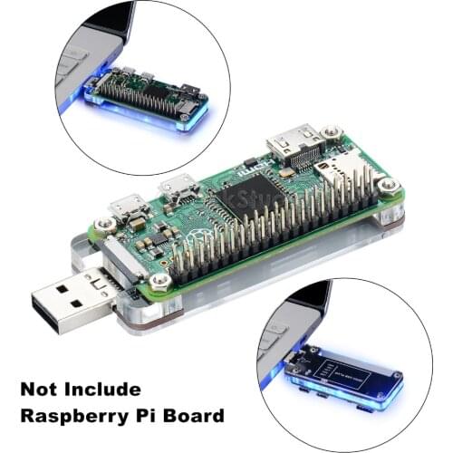USB Dongle Expansion Breakout Module Kit for Raspberry Pi Zero / Zero W (Not include), Both Front & Back Side Can Be Inserted