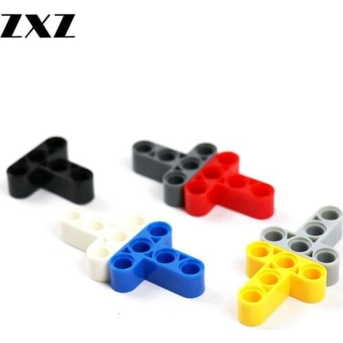 Colorful Plastic ABS Building Blocks Bricks Liftarm Beam 3+2 Hole 60484 Technical Part Beam 3x3 T-Shape Thick