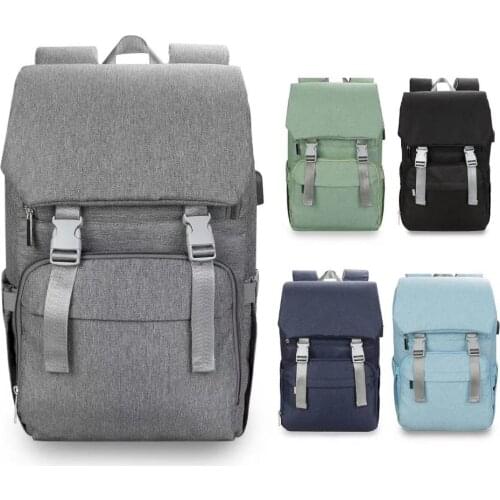Fashion Diaper Bag Maternity Baby Mami Backpack Usb Waterproof Nurse Changing Nappy Bag for Dady Mom Baby Stroller Organizer