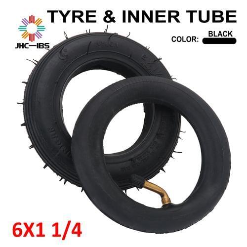 Motorcycle High quality 6x1 1/4 Tyre Scooter Inflation Wheel Tyre Inner Tube Fits For Electric Scooter 6 Inch Pneumatic Tire