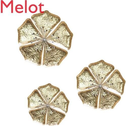 Dining Room Wall Hanging Ornaments for Decoration 3D Living Room Iron Flower Wall Decoration Creative Wall Decoration Pendant